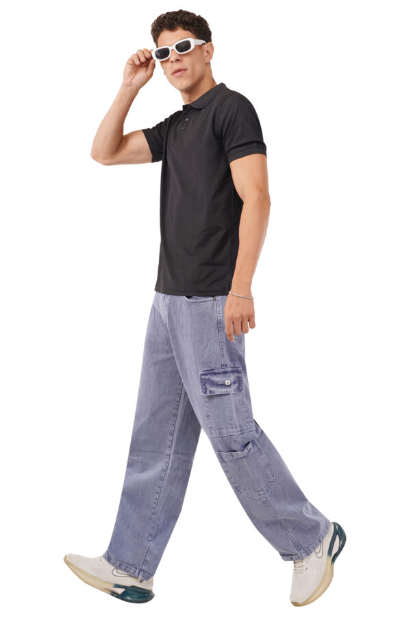 MEN BAGGY EIGHT POCKET JEANS RETRO JEANS